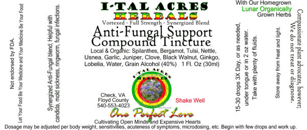 anti-fungal support tincture