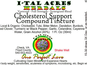 cholesterol support tincture